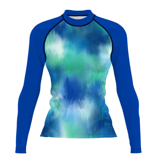 Ethereal watercolor - Surf Rash Guard UPF50+ de Manga Larga para Mujer