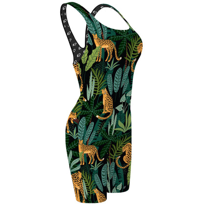 Jaguar Jungle - Classic Strap Long Knee Women Jammer