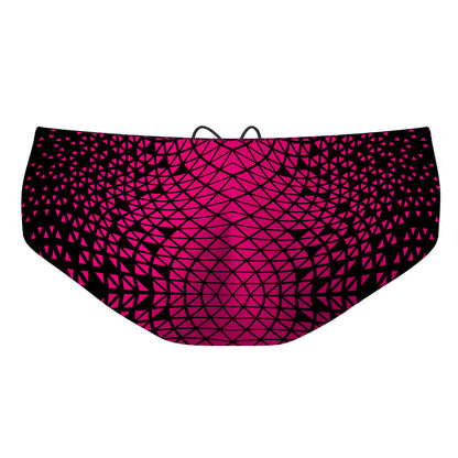 Black/ Pink Geometry - Classic Brief Swimsuit
