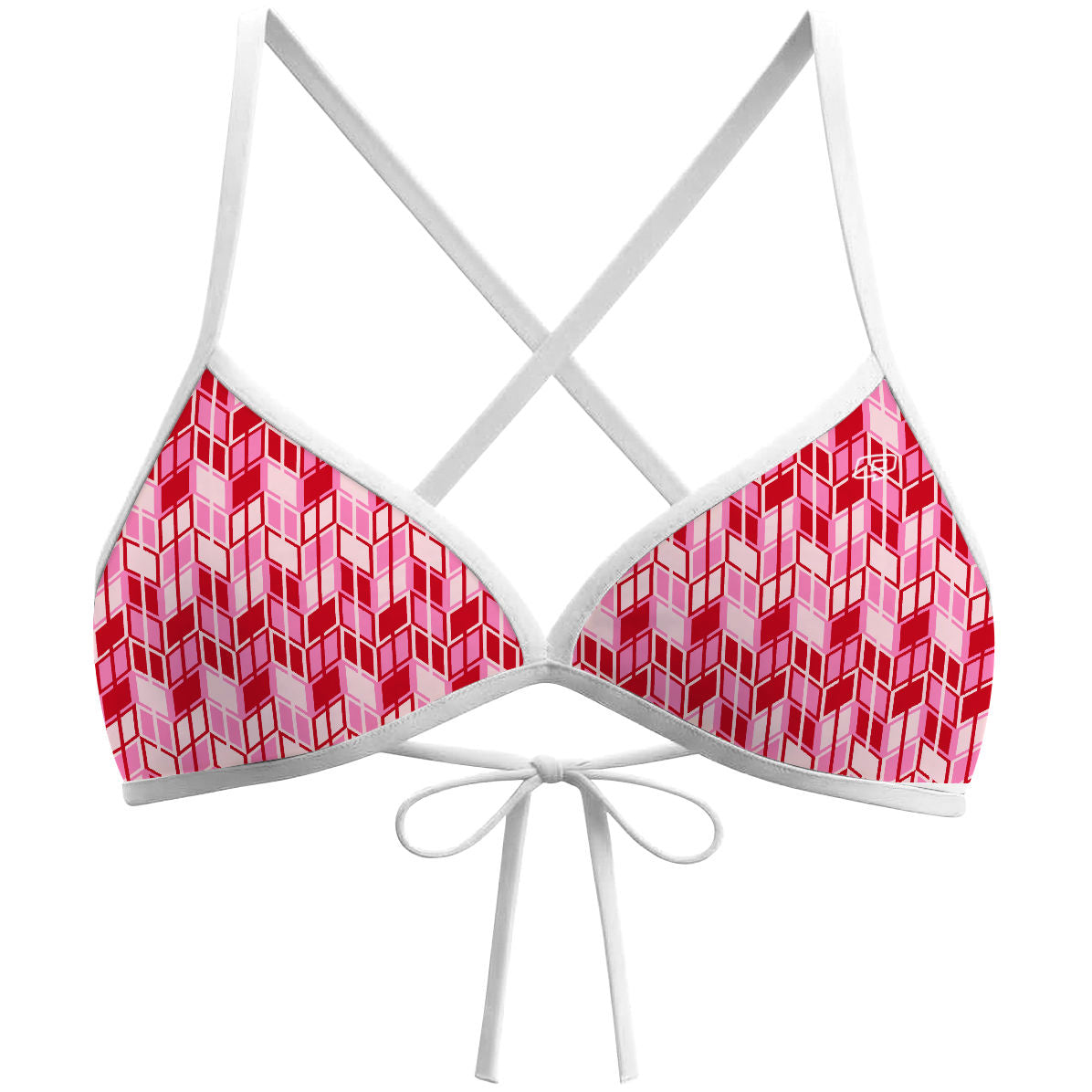Red Ikat - Bikini Top Tieback