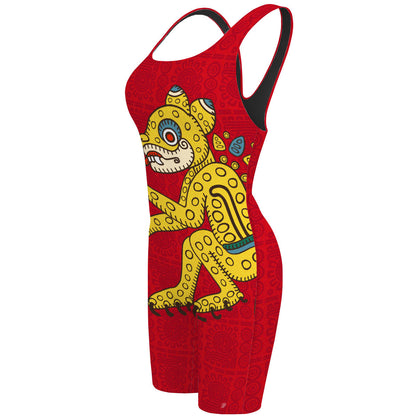 Ocelote Rojo - Traje de Baño Jammer Classic Strap a la rodilla