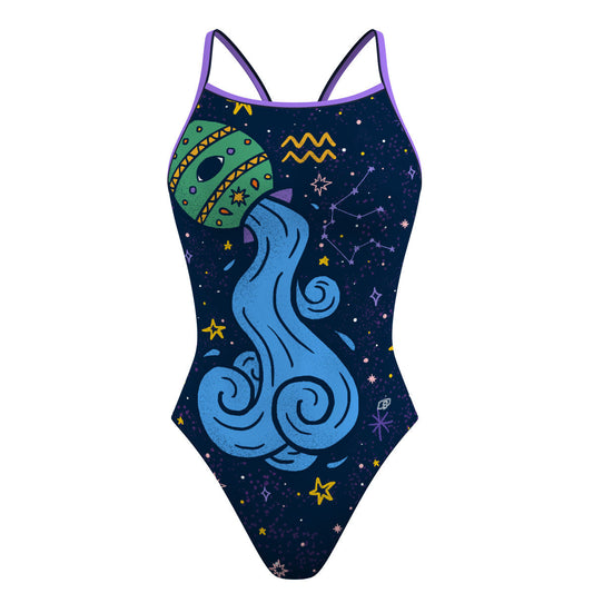 Aquarius - Skinny Strap Swimsuit