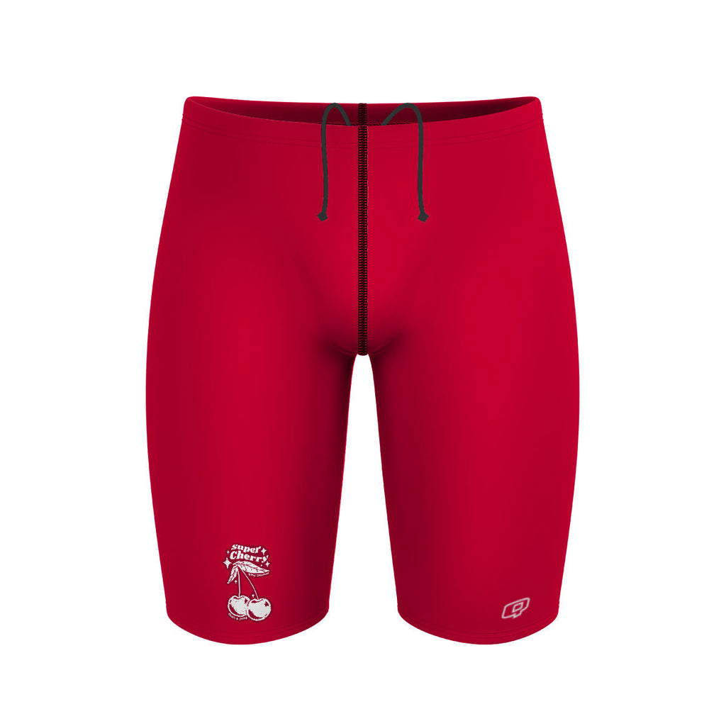 Cherry Cute - Solid Jammer Swimsuit