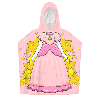 Princesa - Personalized Kids Poncho Beach and Pool Towel