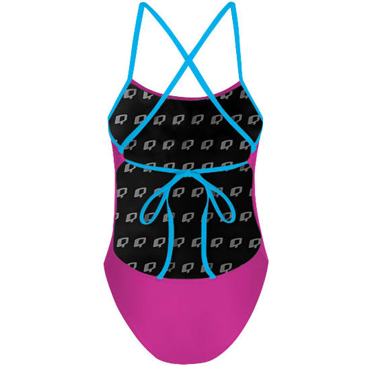 LAU CORDERO - Solid Tieback One Piece Swimsuit - PERSONALIZED