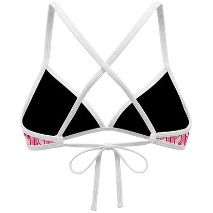 Red Ikat - Bikini Top Tieback