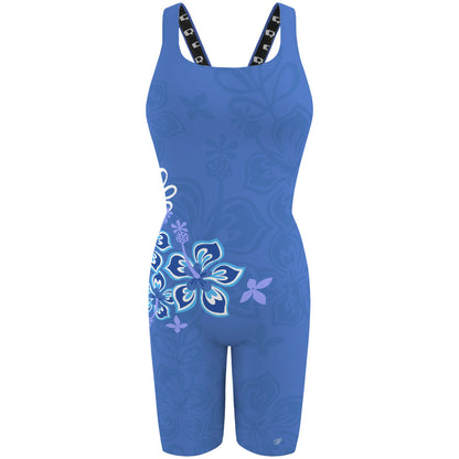 Sea flower - Classic Strap Long Knee Women Jammer