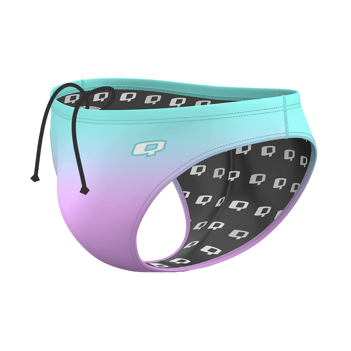 Pink and blue - Waterpolo Brief Swimsuit