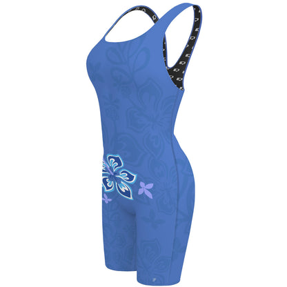 Sea flower - Classic Strap Long Knee Women Jammer