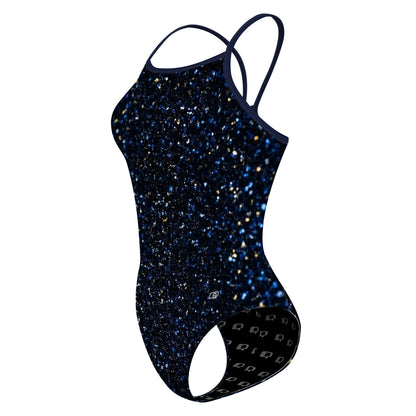 Cosmic Glitter - Skinny Strap Swimsuit