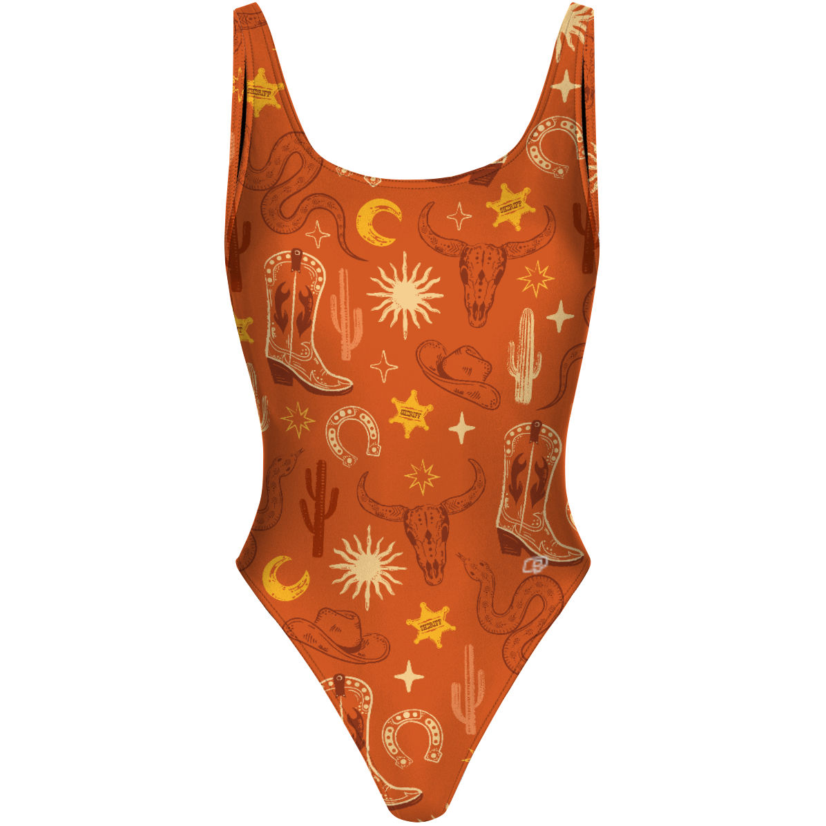 Western Sunset - Traje de Baño High Hip de una pieza
