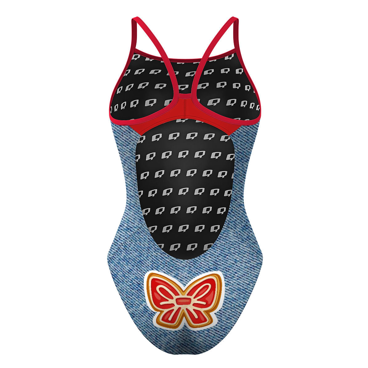 Patches - Skinny Strap Swimsuit