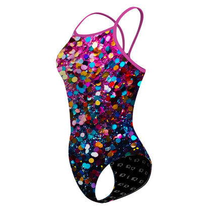 Glitter Party - Skinny Strap Swimsuit
