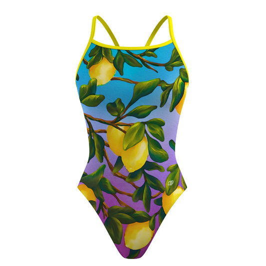 Lemon Squeeze - Traje de Baño Sunback Tank