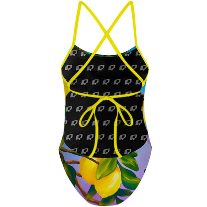 Lemon Squeeze - Traje de Baño Tieback de Una pieza