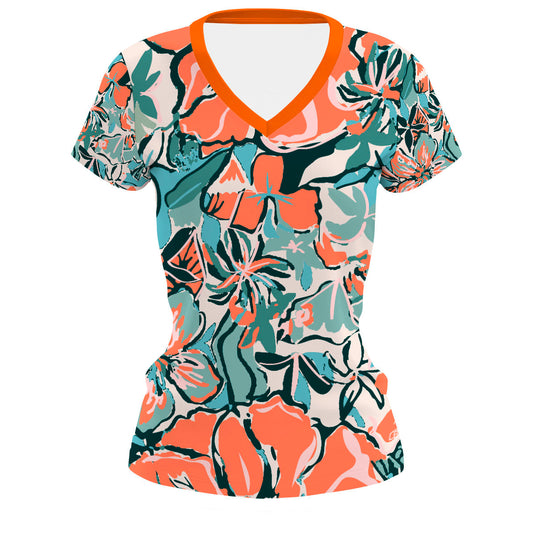 Pink flora - Women's Performance Shirt