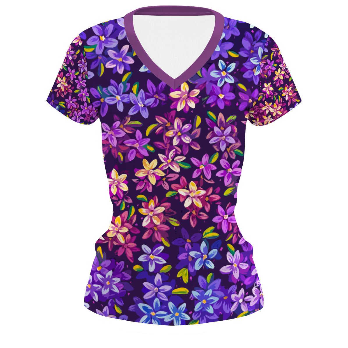 Fairy Flowers - Performance Shirt de Manga Corta para Mujer
