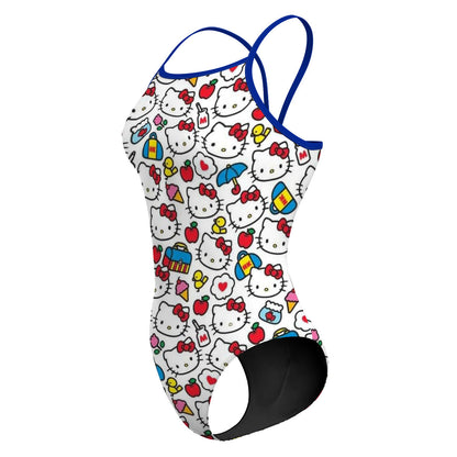 kitty traje blanco - Traje de Baño Sunback Tank