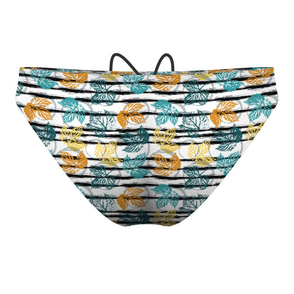 Watercolor Leafs - Waterpolo Brief Swimsuit