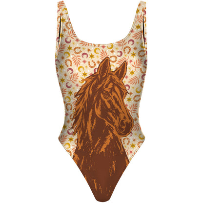 Sheriffs Horse - Traje de Baño High Hip de una pieza
