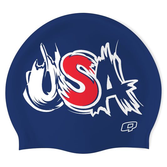 USA 02 - Silicon Swimming Cap