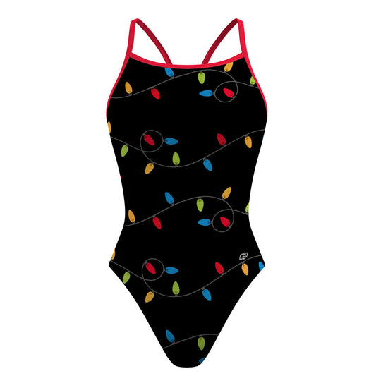 Christmas lights - Skinny Strap Swimsuit