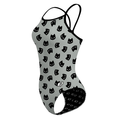Black Cat - Skinny Strap Swimsuit