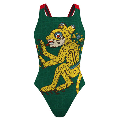 Ocelote Verde - Traje de Baño Classic Strap