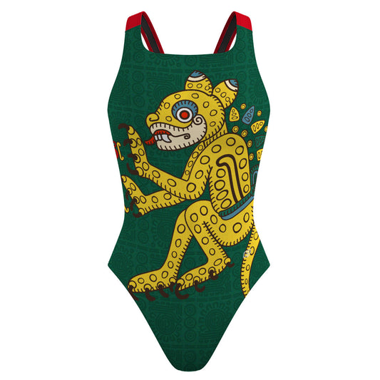 Ocelote Verde - Traje de Baño Classic Strap