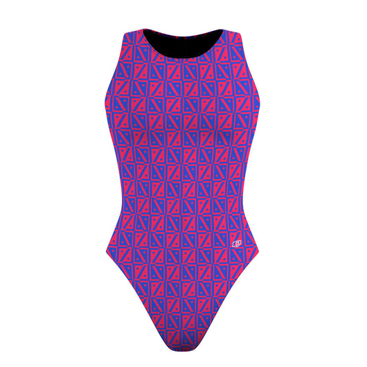 Diamond Grid - Traje de baño Waterpolo corte Clásico
