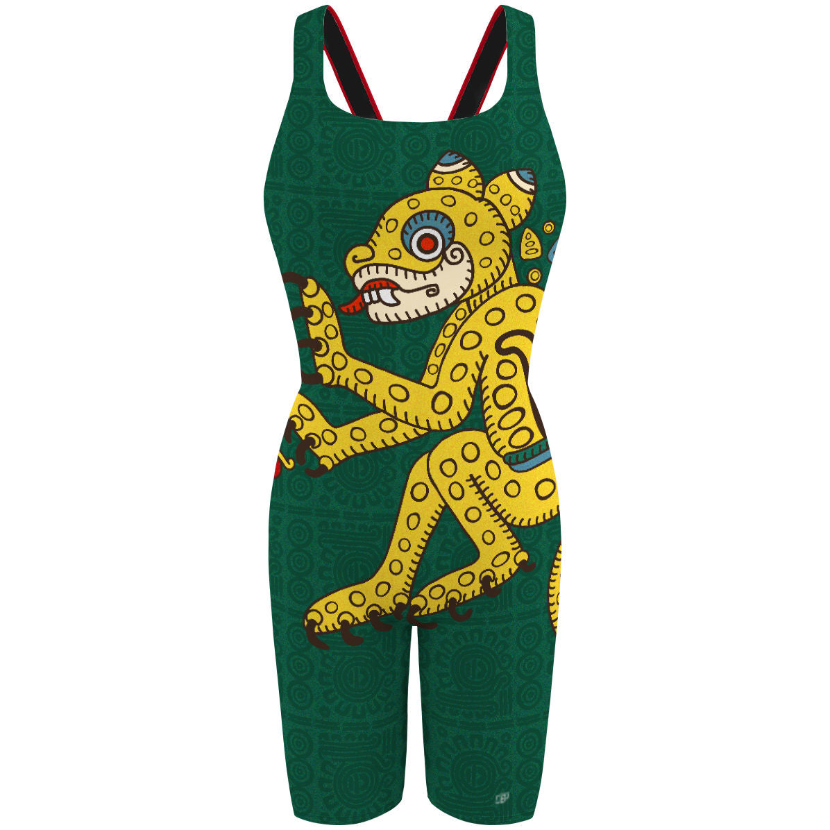 Ocelote Verde - Traje de Baño Jammer Classic Strap a la rodilla