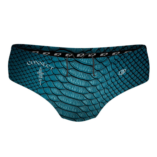 Connect Blue Snake - Classic Brief Swimsuit