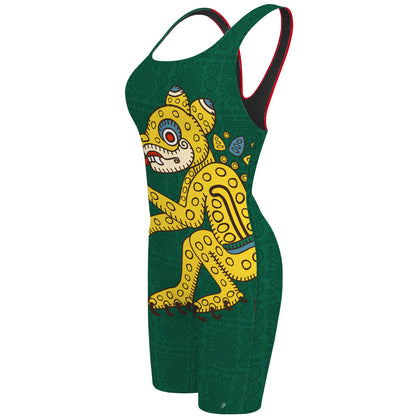 Ocelote Verde - Traje de Baño Jammer Classic Strap a la rodilla