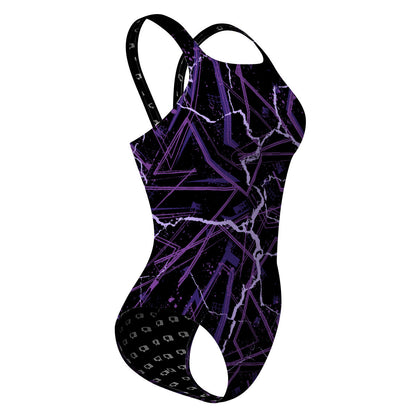 Linepurple - Classic Strap Swimsuit