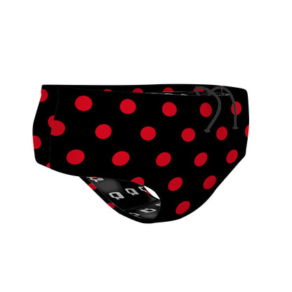 Red-Black Polka Dots - Classic Brief Swimsuit