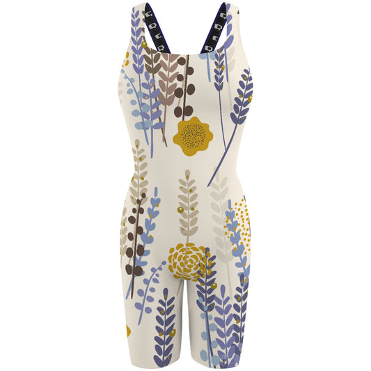 Lavender - Classic Strap Long Knee Women Jammer