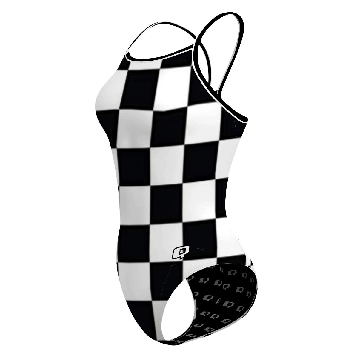 Skater Chic - Skinny Strap Swimsuit