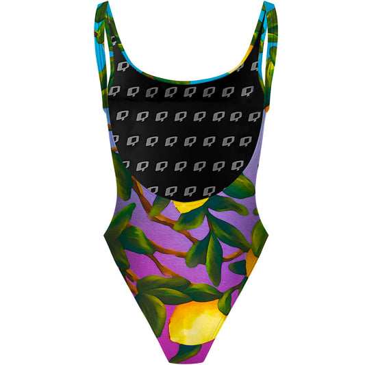 Lemon Squeeze - Traje de Baño High Hip de una pieza
