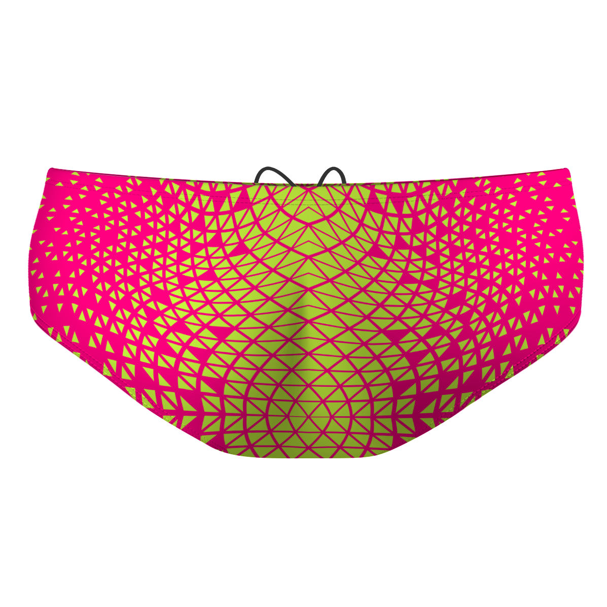 Pink/ Lime Green Geometry - Classic Brief Swimsuit