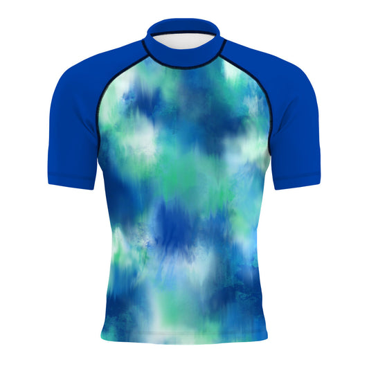 Abstract Particles - Surf Rash Guard UPF50+ de Manga Corta para Hombre