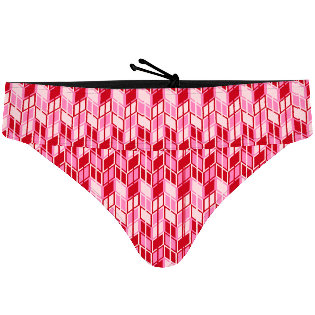 Red Ikat - Bikini Bottom Demi Cheeky