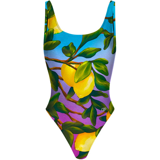 Lemon Squeeze - Traje de Baño High Hip de una pieza