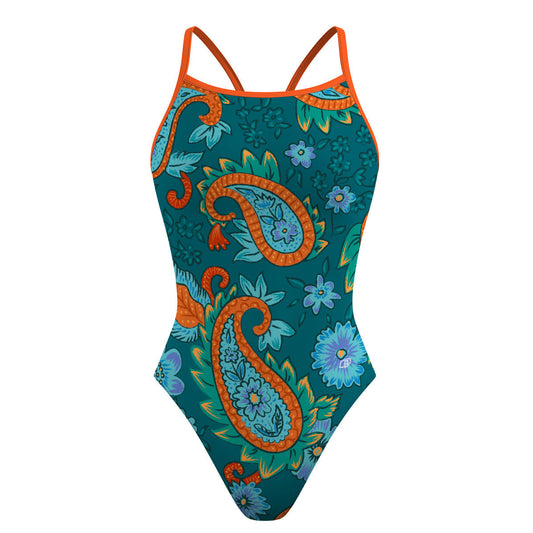 Kashmiri Paisleys - Traje de baño Skinny strap