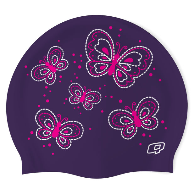 Butterfly - Silicone Swimming Cap