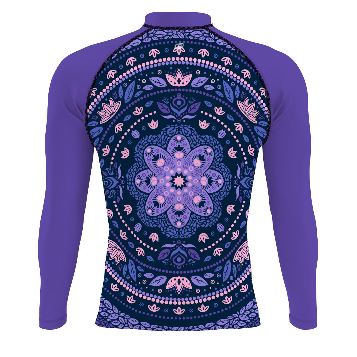 Delicated Mandala - Surf Rash Guard UPF50+ de Manga Larga para Hombre