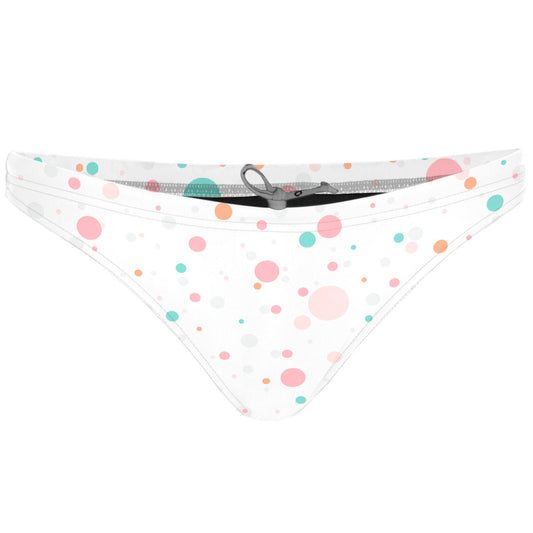 Multicolor Polka Dots - Tieback Bikini Bottom