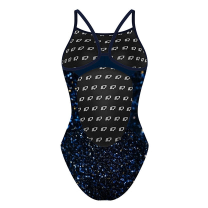 Cosmic Glitter - Skinny Strap Swimsuit