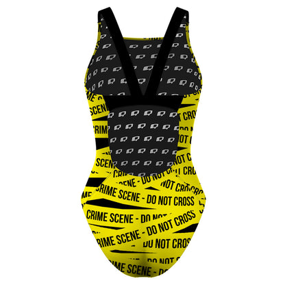 Do Not Cross - Classic Strap Swimsuit