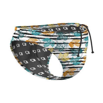 Watercolor Leafs - Waterpolo Brief Swimsuit
