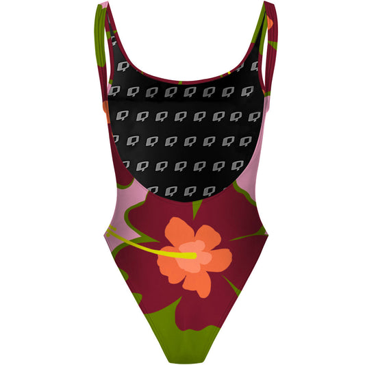 Hibiscus - Traje de Baño High Hip de una pieza